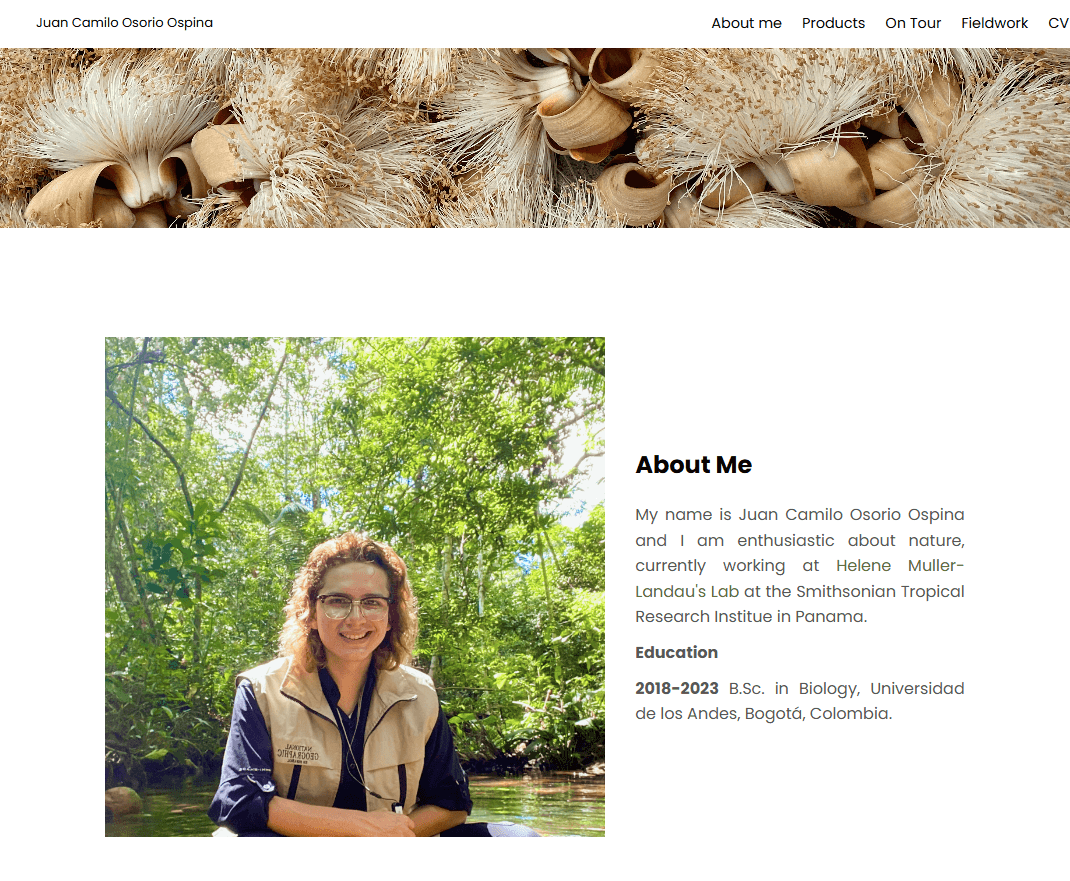 Juan Camilo Osorio Ospina's website